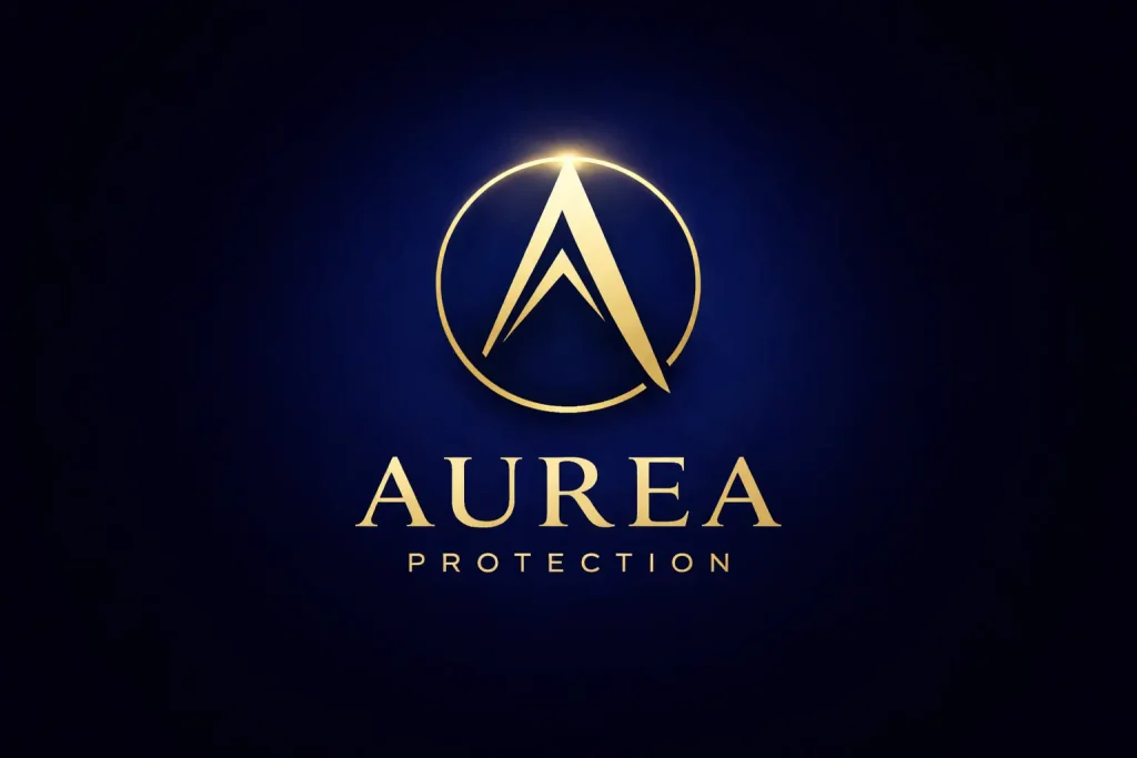 Logo AUREA Protection – Protection rapprochée haut de gamme, sûreté privée et gestion des risques.